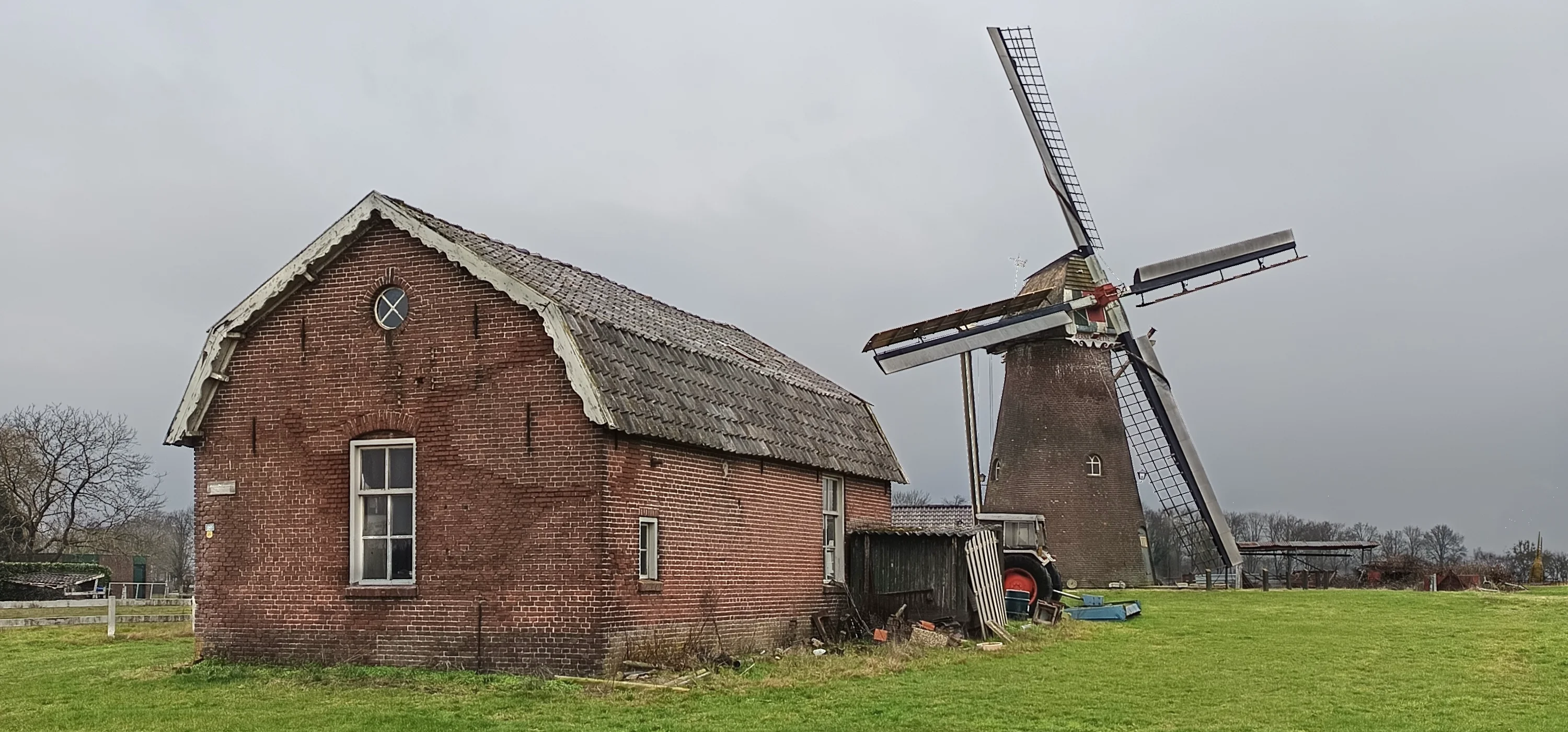 Thije Jansen (20-02-2026)De Bernadette in de rouw vanwege het overlijden van eigenaar/molenaar Henk Ruijling. | Database Nederlandse molens