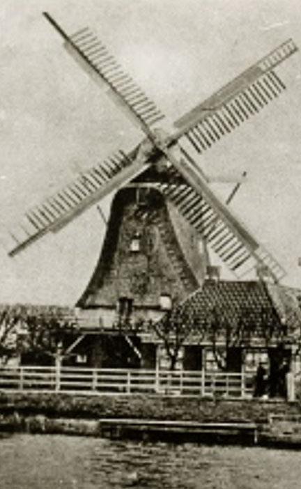 Molen 03250 c De Goede Verwachting / Molen Edzes (Dokkum), Ansichtkaart, uitsnede | Database Nederlandse molens