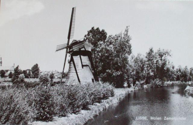 3, Molen 01045 Zemelpolder, Zemelmolen (Lisse), Ansichtkaart, collectie J.F. Gerkes | Database Nederlandse molens