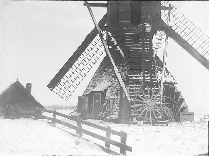 2, Molen 01268 Polder Zwijndrecht / Polder Zwijndrecht, Meerdervoort en het Kort Ambacht van de Groote LindtDe Zwijndrechtse watermolen (Zwijndrecht), Foto collectie D. van Asperen | Database Nederlandse molens