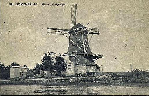 5, Molen 01270 Welgelegen / Dikke Molen (Zwijndrecht), Ansichtkaart, collectie DVM | Database Nederlandse molens