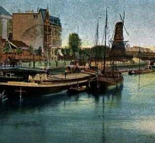 1, Molen 06678 u De Reus (Rotterdam), deel van een ansichtkaart, collectie DVM | Database Nederlandse molens