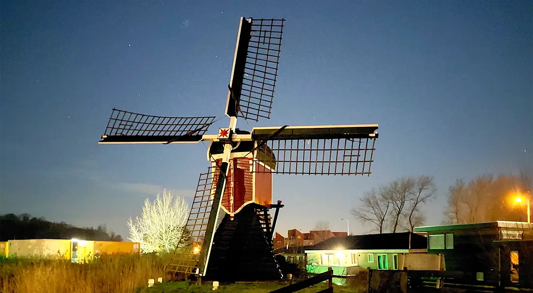4, Molen 01784 Kikkermolen (Leiden), Milan Kats (2-1-2023)&nbsp; | Database Nederlandse molens