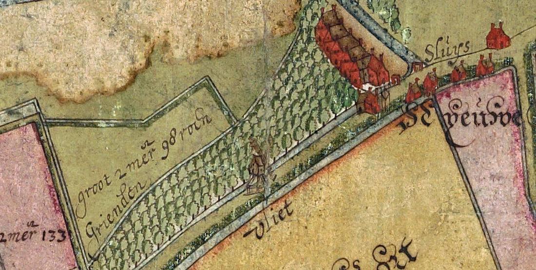 1, Molen 08347 Molen te Goidschalxoord (goidschalxoord), Indervelde (landmeter), 1624, detail, beeldbank RAD 1100_40019 | Database Nederlandse molens