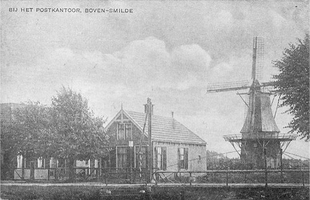 1, Molen 04432 b Molen van Bovensmilde (2e) (Bovensmilde), Ansichtkaart, coll DVM | Database Nederlandse molens