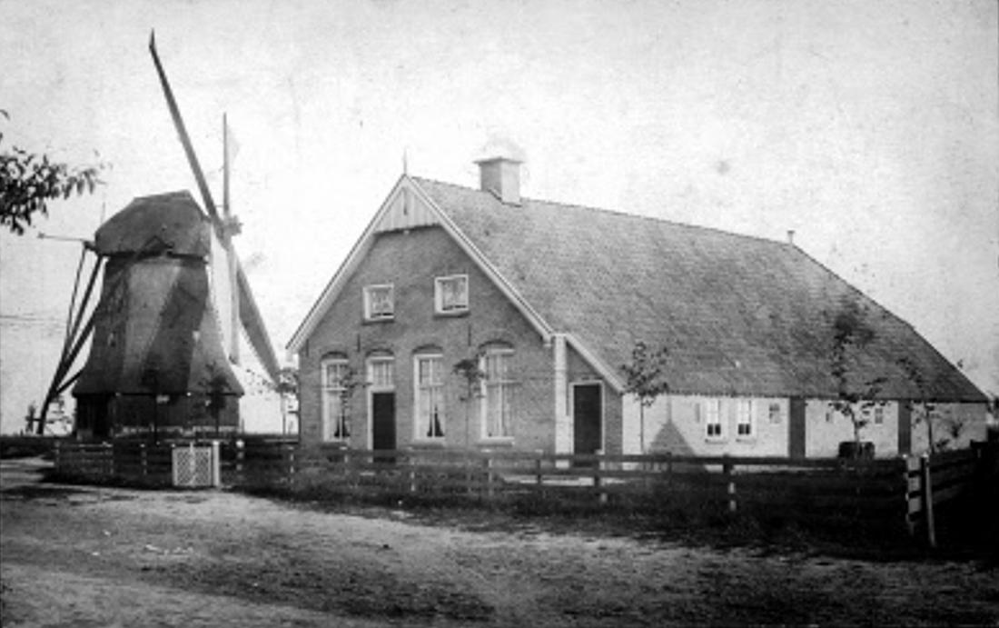1, Molen 02755 b Meule van Veeze (Dwingeloo), Foto: Engelke Jan Boneschanscher, ca. 1900 (coll. J.N.J.Vondeling) | Database Nederlandse molens