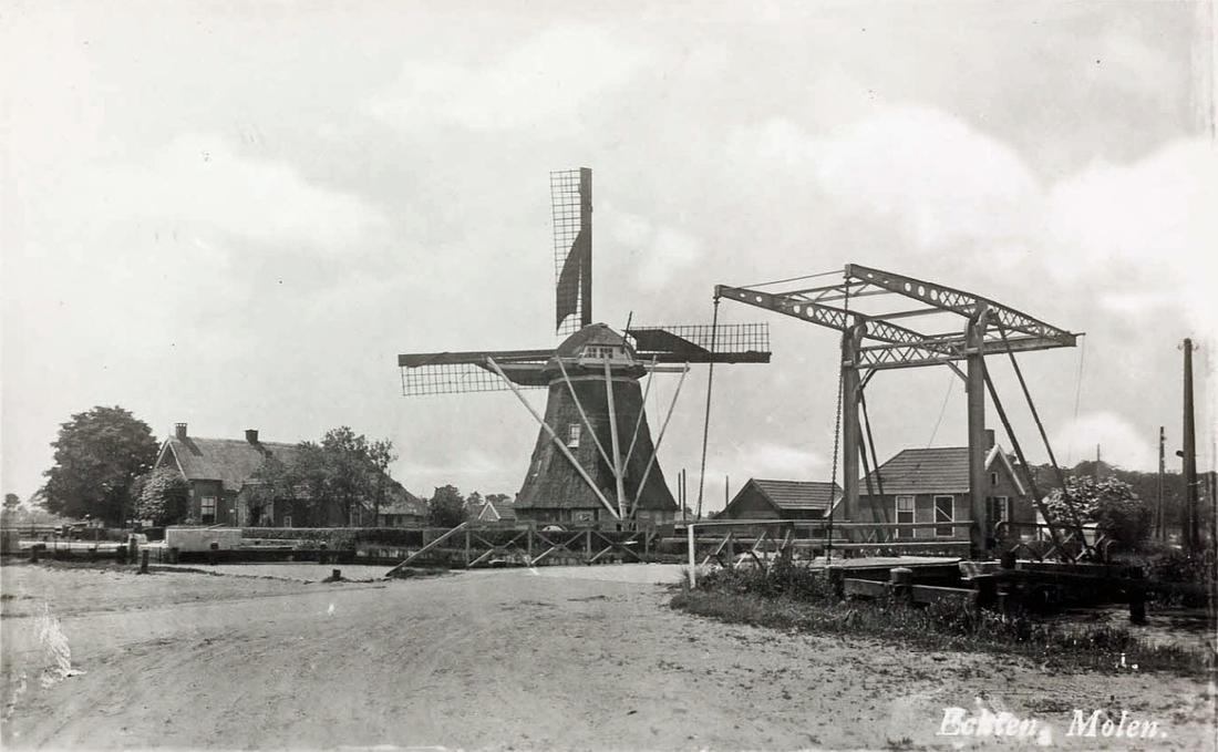 5, Molen 00691 Molen van de Heer van Echten (Hoogeveen), Ansichtkaart, coll. DHM | Database Nederlandse molens