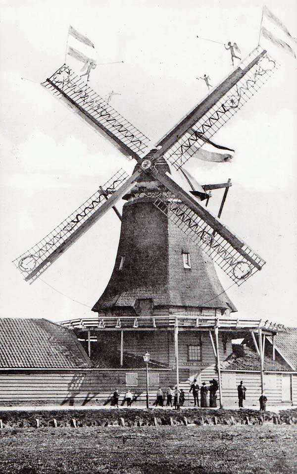 Molen 04910 a Het Vette Schaap (Zaandijk), Ansichtkaart, serie 40 nr 5, coll. DVM | Database Nederlandse molens