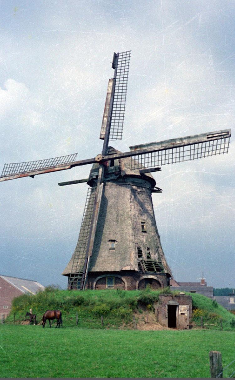Molen 01610 Beatrixmolen (Winssen), Foto van Jaap Doets, opname 01-08-1978 | Database Nederlandse molens