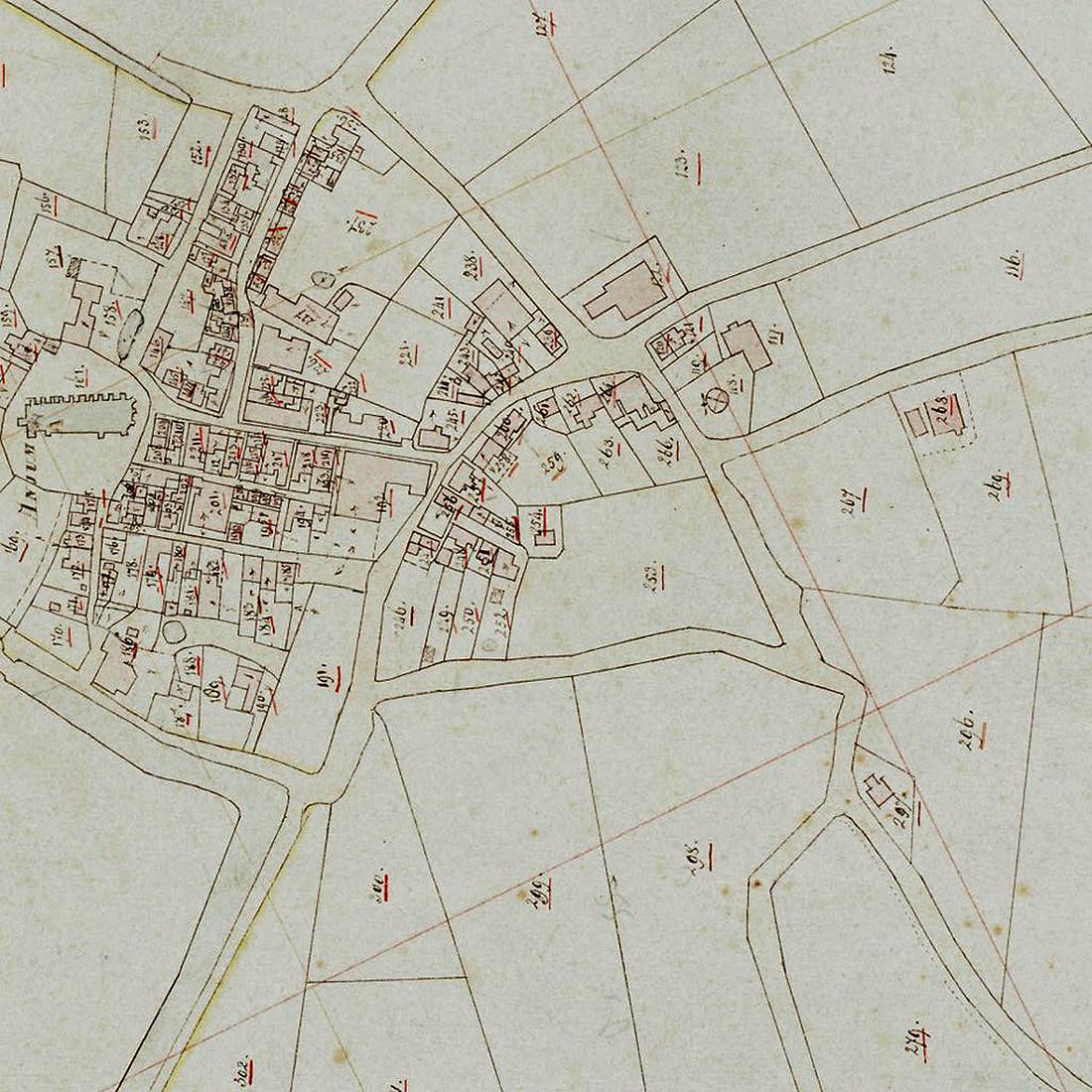 2, Molen 06437 l De Eendracht (voorganger) (Anjum/ Eanjum), Kadasterkaart uit 1832 met de Eanjumer molen op nummer B118 | Database Nederlandse molens