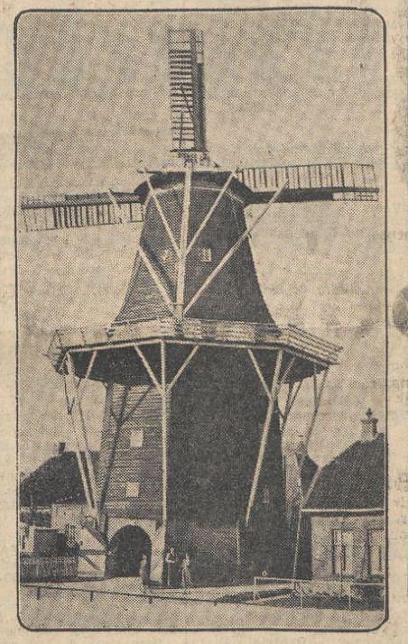2, Molen 00499 Aurora (Uithuizen), krantenartikel, 15-10-1931, coll. E. Wolters | Database Nederlandse molens