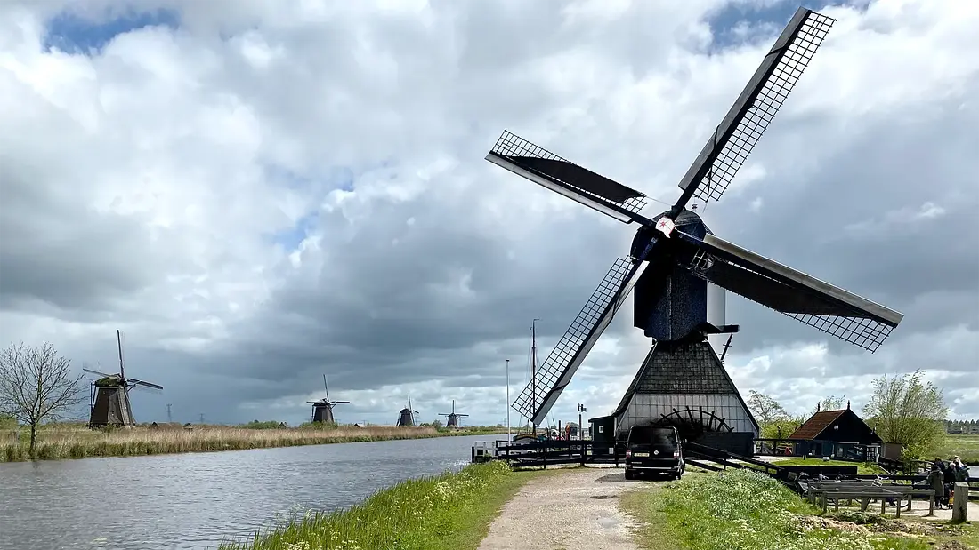 1, Molen 11663 De Blokker / Blokweerse wip (Alblasserdam (Kinderdijk)), Jauke Schmetz (24-4-2024) | Database Nederlandse molens