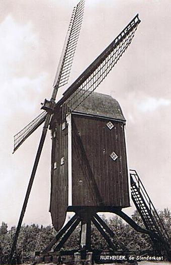 5, Molen 01027 Wissink's Möl (na de verplaatsing naar Buurse) (Haaksbergen), Anzichtkaart, coll. R. van Rijckeghem | Database Nederlandse molens