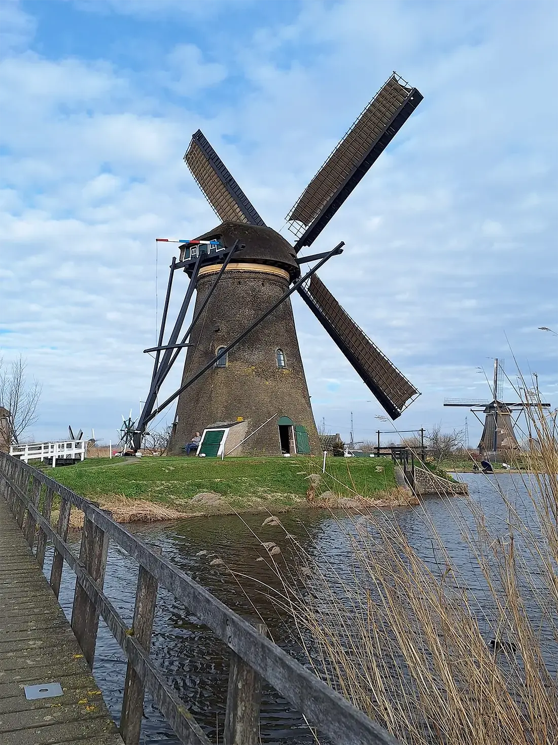 2, Molen 01516 bis Nederwaard Molen No.5 (Kinderdijk), Petra Hoek (09-03-2024)&nbsp;Molen in de teruggebrachte (originele) kleurstelling van voor 1956. | Database Nederlandse molens
