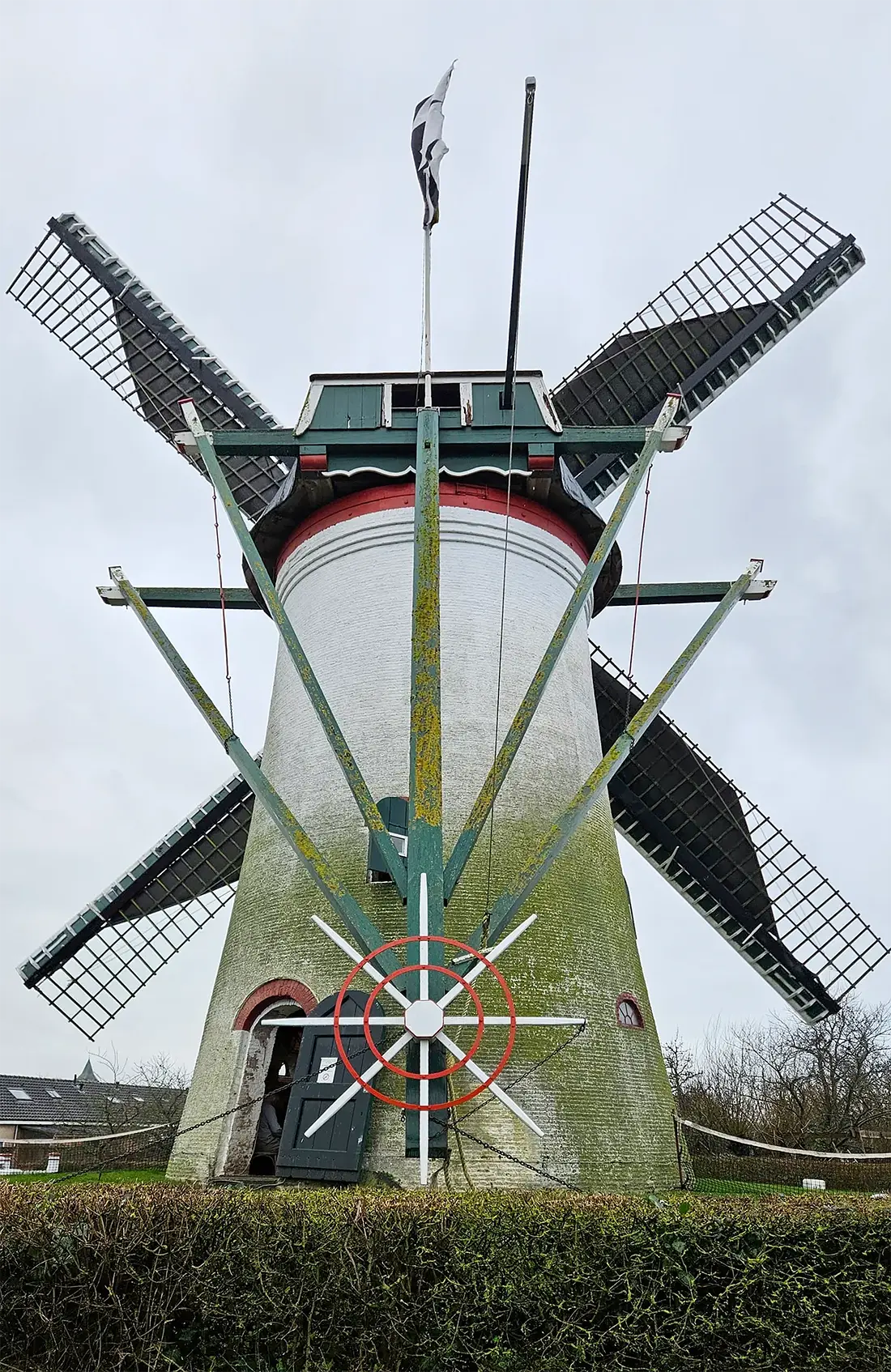 2, Molen 01880 (Naamloos) (Nieuwerkerk), Lukas Vandael (05-01-2024)&nbsp; | Database Nederlandse molens
