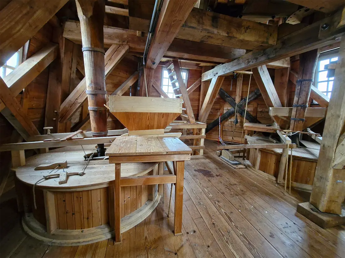 9, Molen 13405 Entreprise (Kolham), Rob Hoving (19-11-2024)&nbsp;De steenzolder. | Database Nederlandse molens