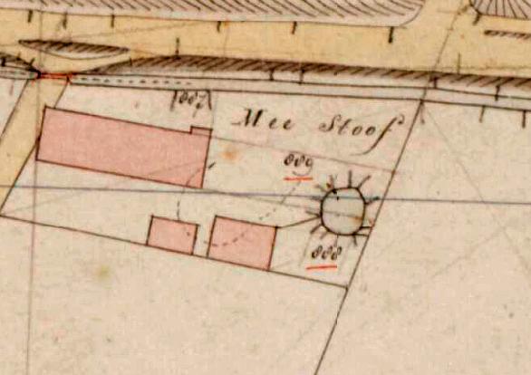 Molen 15896 Meestoof (Sommelsdijk), Detail Kadastrale kaart 1811-1832: minuutplan Sommelsdijk, Zuid-Holland, sectie B, blad 03 (MIN08191B03) | Database Nederlandse molens