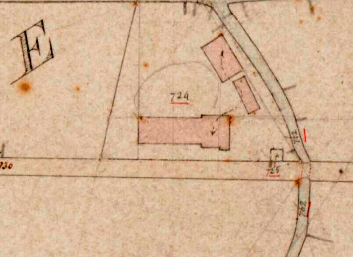 Molen 15892 Meestoof De Dijkstoof (Middelharnis), Detail Kadastrale kaart 1811-1832: minuutplan Middelharnis, Zuid-Holland, sectie B, blad 02 (MIN08115B02) | Database Nederlandse molens