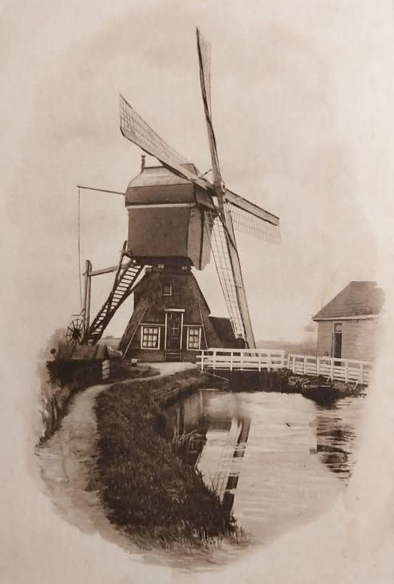 1, Molen 00998 Polder Donkervliet, De Loense Molen (Baambrugge), Ansichtkaart, collectie M. Regelink | Database Nederlandse molens