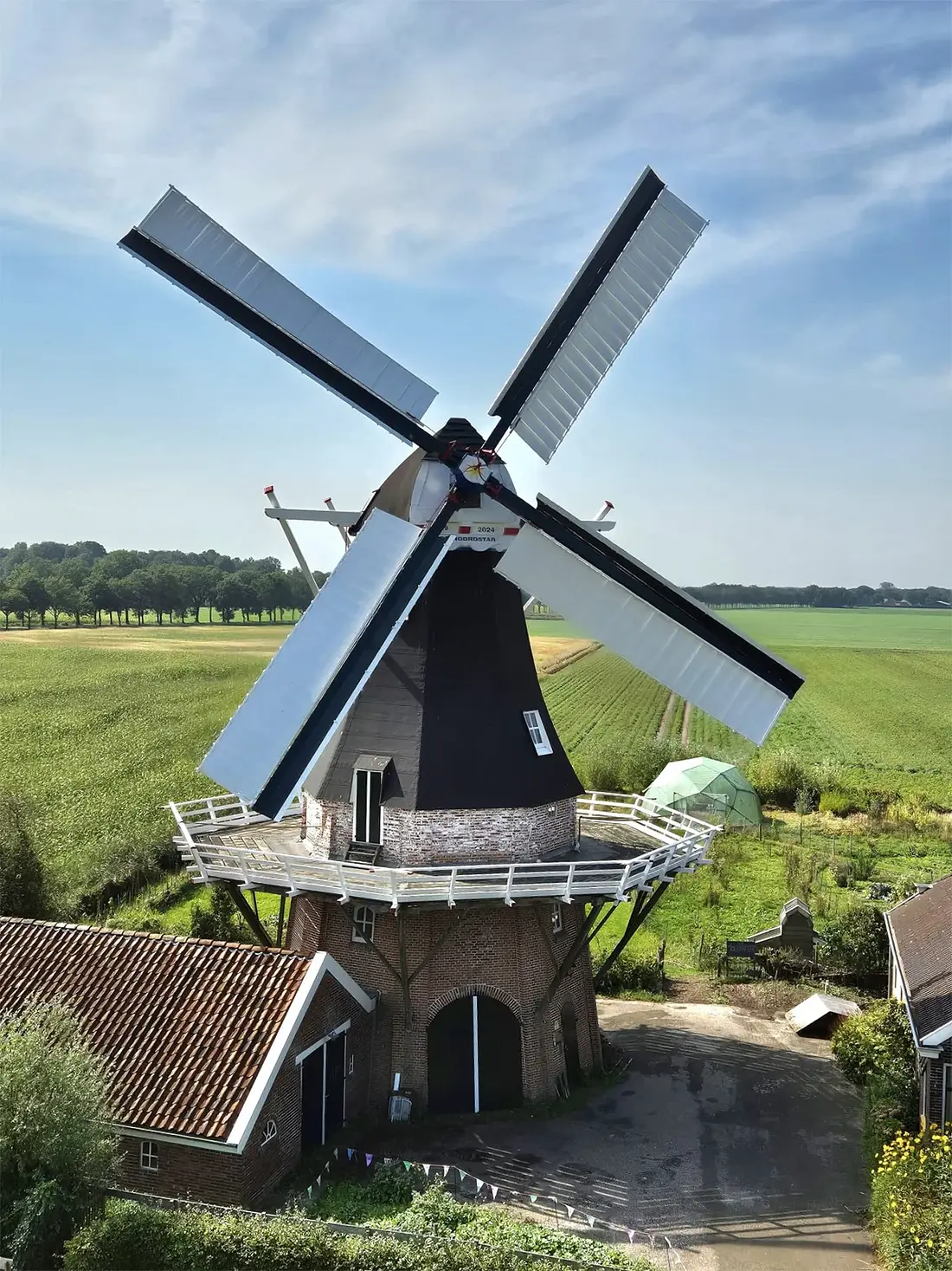Molen 00551 De Noordstar (Noordbroek), Nieman Molenbouw, Martijn Scholtens (05-09-2024)&nbsp; | Database Nederlandse molens