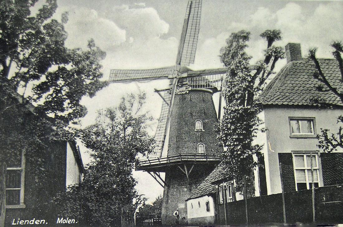 10, Molen 02663 De Hoop (Lienden), Ansichtkaart, coll. J. van Daalen | Database Nederlandse molens