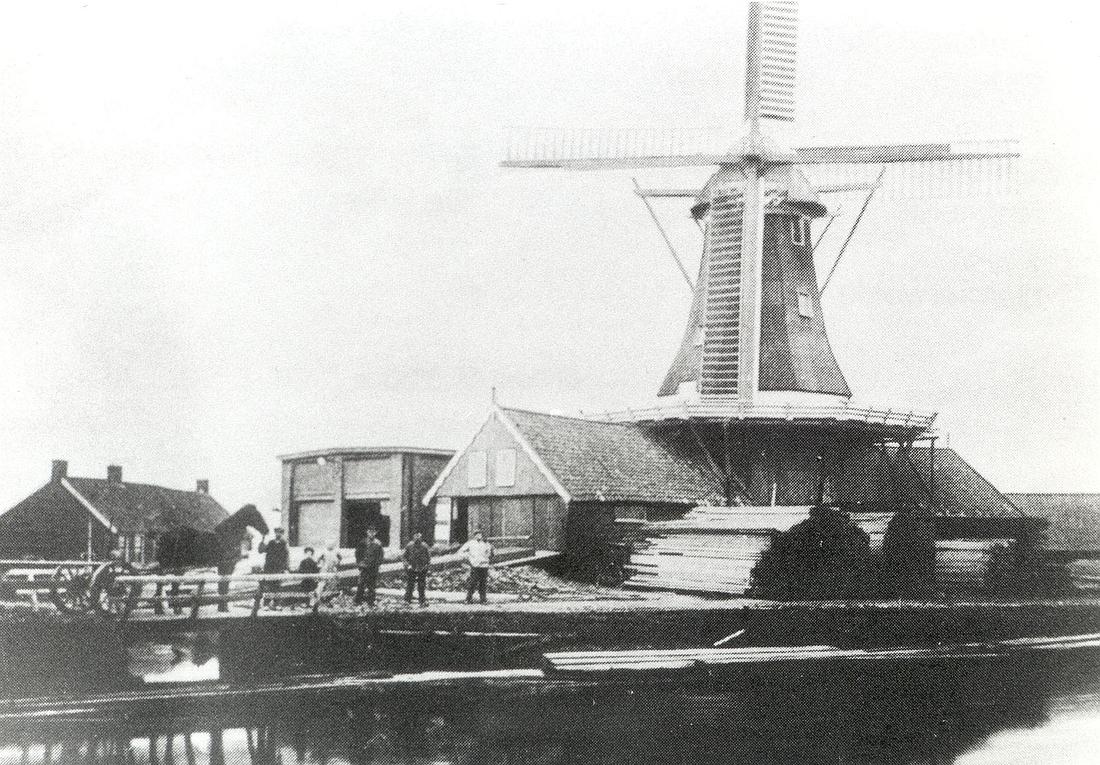 Molen 00593 b Molen van Dallinga (Winschoterzijl), Foto collectie Alle Groninger Molens, J. van Bruggen,&nbsp; | Database Nederlandse molens
