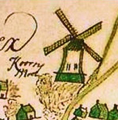 Molen 06444 a Blokmolen (Diever), Detail van onderstaande kaart | Database Nederlandse molens