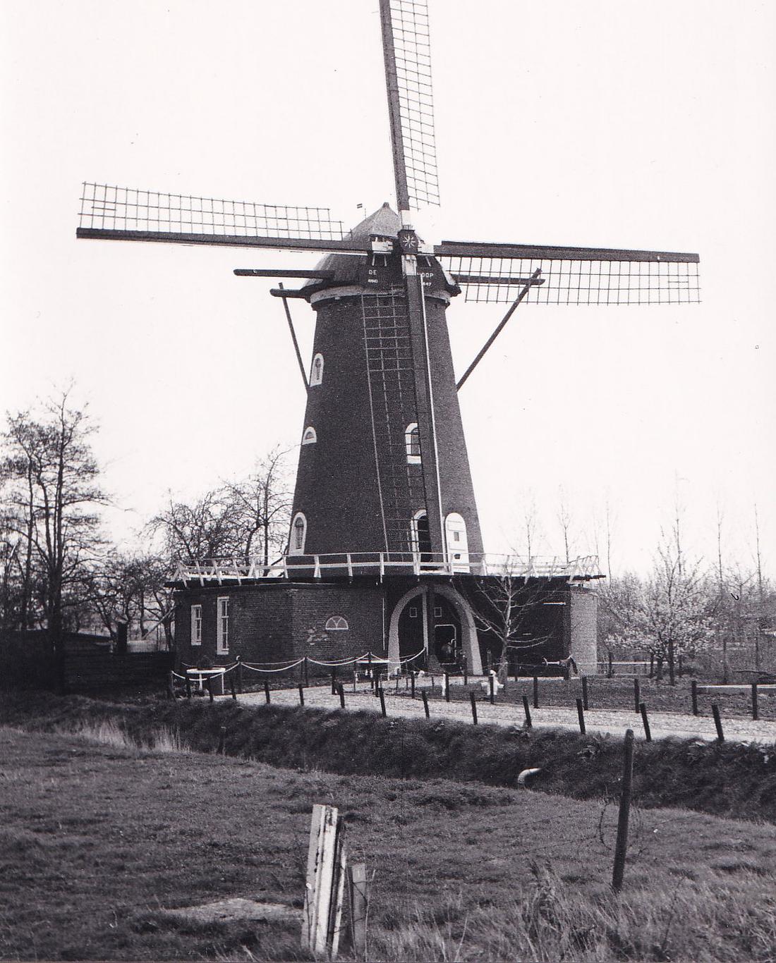 5, Molen 03532 De Hoop (Sint-Maartensdijk), Foto P. Grund, maart 1990 | Database Nederlandse molens