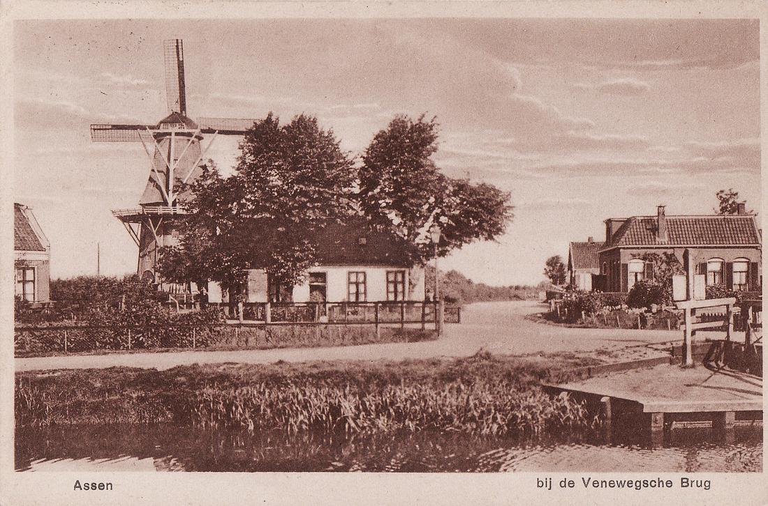 3, Molen 00687 Molen Smid / Molen Busch (Assen), Ansichtkaart collectie Henk Tissing, 1930 | Database Nederlandse molens