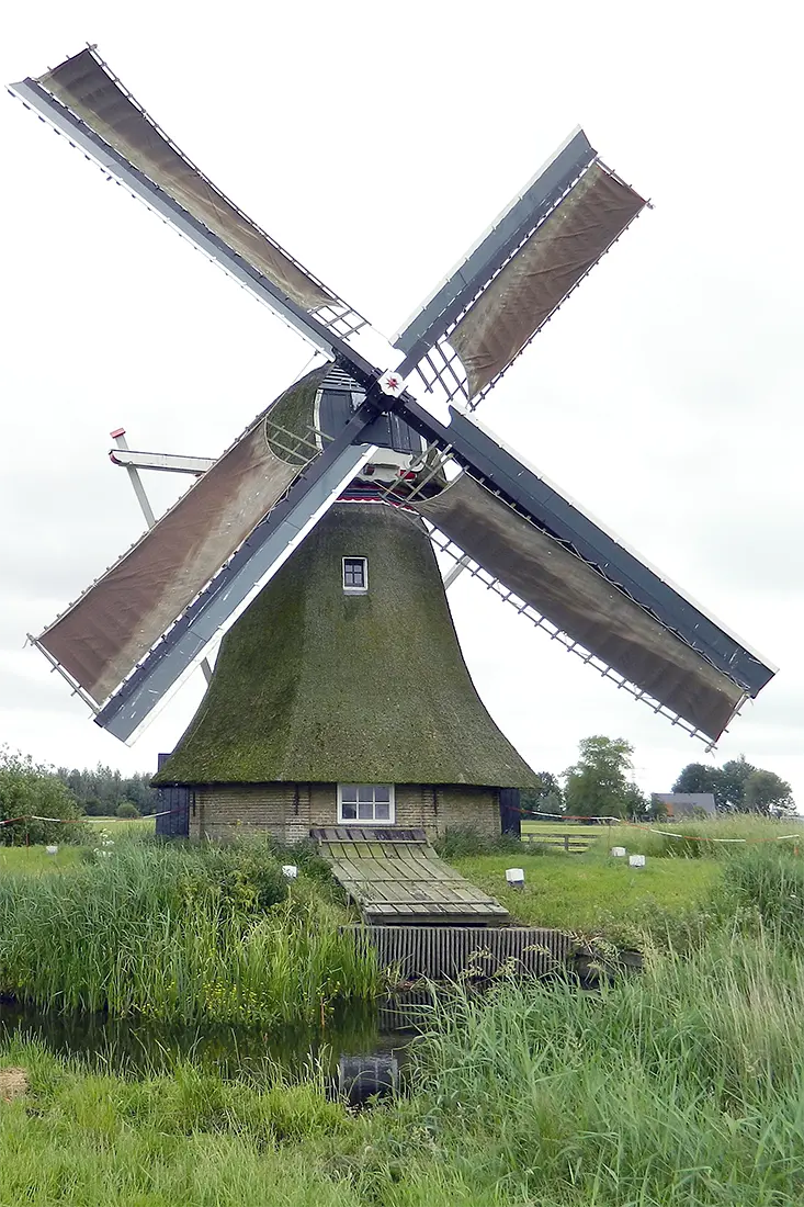 Molen 03071 De Broekmolen / Broekpoldermûne ( Broeksterwoude / Broeksterwâld), Vincent Mepschen (20-6-2021) | Database Nederlandse molens