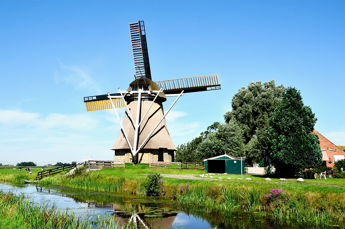 3, Molen 03074 Grutte Mûne / De Grote Molen ( Broeksterwoude / Broeksterwâld), Bernd Käding (24-8-2016) | Database Nederlandse molens