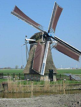 Molen 12268 Kingmatille (Dronrijp / Dronryp), Willem Jans (15-4-2003). | Database Nederlandse molens