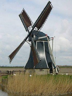 Molen 03006 De Hatsumermolen (Dronrijp / Dronryp), Willem Jans (27-3-2004). | Database Nederlandse molens