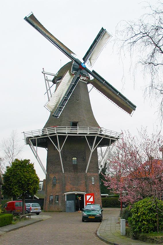 Molen 03273 Welgelegen / Tjepkema's molen (Heerenveen / It Hearrenfean), Anja Hoogduin (15-03-2008)  | Database Nederlandse molens