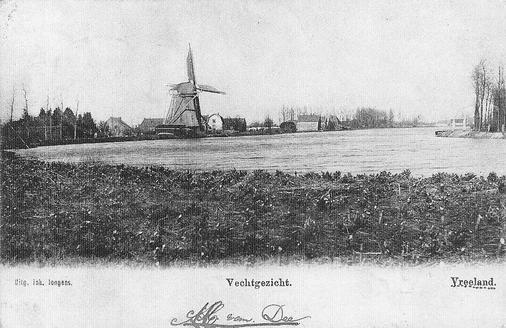 1, Molen 01145 a (korenmolen) (Vreeland), Ansichtkaart (coll. Willem van Breenen) | Database Nederlandse molens