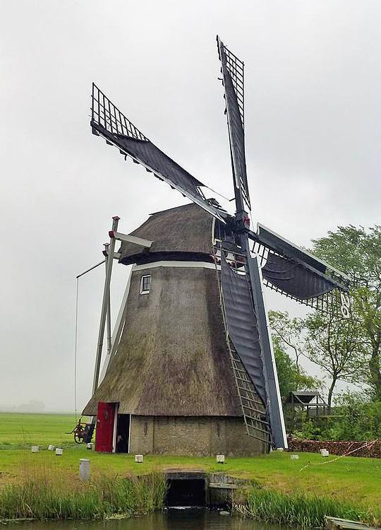 Molen 04438 h De Westermolen (Kollumerpomp / De Pomp), Dick Bunskoeke (10-5-2014). | Database Nederlandse molens