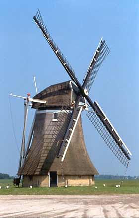 Molen 03040 Grutte Mûne / De Grote Molen (Marrum), Willem Jans (24-6-2001). | Database Nederlandse molens