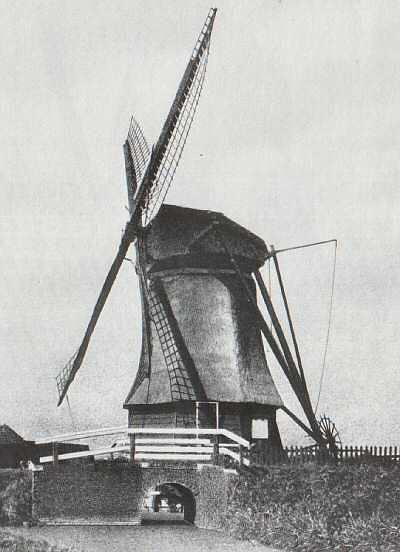 1, Molen 00011 Veerpolder, De Veermolen (Haarlem), Prentbriefkaart (Molens in Noord-Holland in oude ansichten, 1980) | Database Nederlandse molens