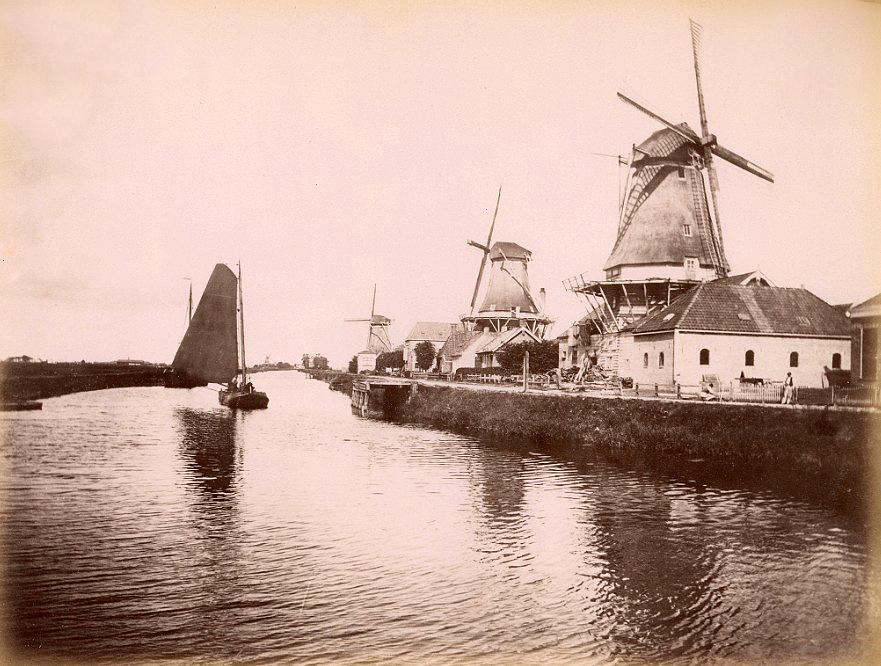 1, Molen 02982 e De Jonge (Leeuwarden/ Ljouwert), Foto, uitsnede van grotere afbeelding, collectie Paul van den Berg | Database Nederlandse molens
