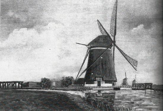3, Molen 00939 Palensteinse polder, bovenmolen / Elleboogsche molen (Zoetermeer), 5) Schilderij (Suetan 2011 nr. 1, zie Aanvullingen) | Database Nederlandse molens