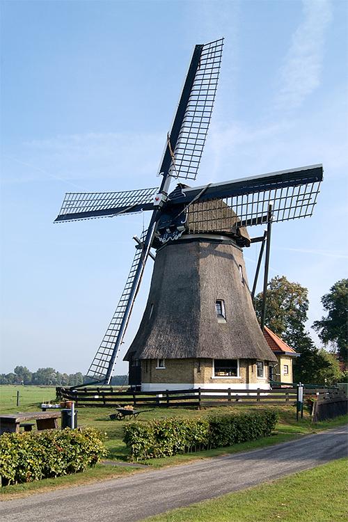 Molen 01454 De Hersteller (Sintjohannesga / Sint-Jânsgea), Riet van Drie (23-9-2016) | Database Nederlandse molens