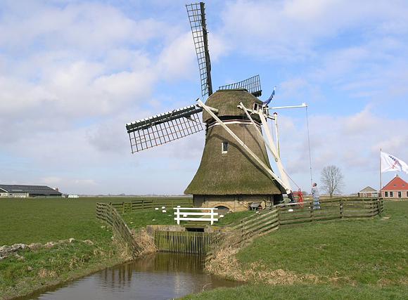1, Molen 06438 Stienhûster Mûne / De Steenhuistermolen (Stiens), W. Jans (17-03-2007). | Database Nederlandse molens