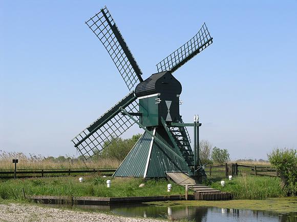 3, Molen 03759 c De Geeuwpoldermolen / Geaupoldermole (Geau's Mole) (Oppenhuizen / Toppenhuzen), Willem Jans (5-5-2007) | Database Nederlandse molens