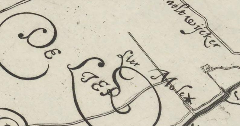 Molen 08654 Oude Lierpolder, Oude Liermolen (2e) (De Lier), Ware afbeeldinghe van Delflandt1611|ghemeten, ghecaerteert ende int licht gebracht door Meester Floris Balthasarsz. anno 1611.1:28 000
Bron: oldmapsonline | Database Nederlandse molens