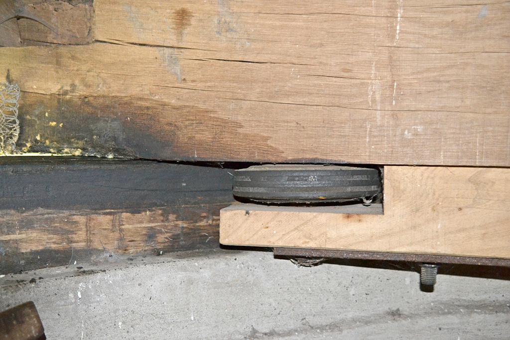 13, Molen 03104 e Düffels Möll (Stokkum), Rob Pols (10-7-2016)Het voeghoutenkruiwerk (hier met keerschijf): bepaald niet typisch Achterhoeks!  | Database Nederlandse molens