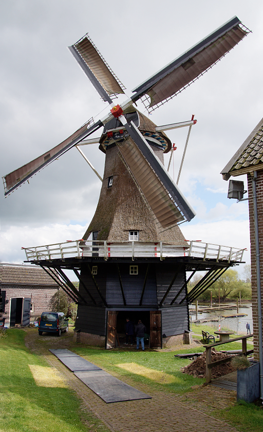 Molen 01828 Mölle van Bats (Veessen), Matthieu Hoogduin (17-4-2017) | Database Nederlandse molens