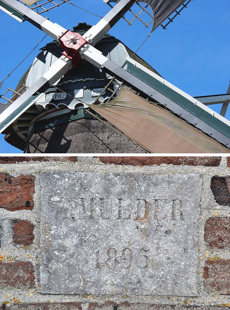 6, Molen 03612 De Walderveense Molen (Walderveen), Foto boven: Frits Kruishaar (18-8-2012).  Foto onder: Rob Pols (24-7-2013). | Database Nederlandse molens