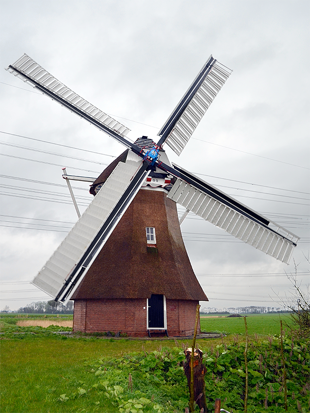 Molen 00623 Olinger Koloniemolen (Laskwerd), Rob Hoving (28-4-2012) | Database Nederlandse molens