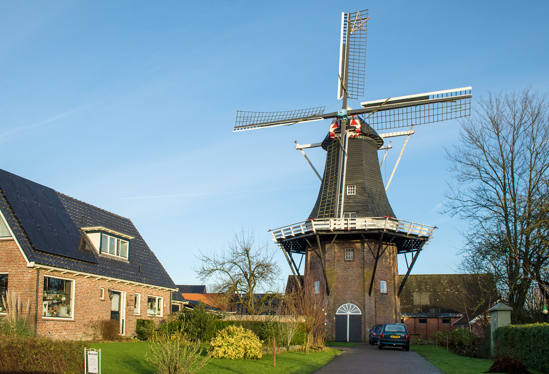 1, Molen 00448 De Stormvogel (Loppersum), Bas Juk (17-12-2017) | Database Nederlandse molens