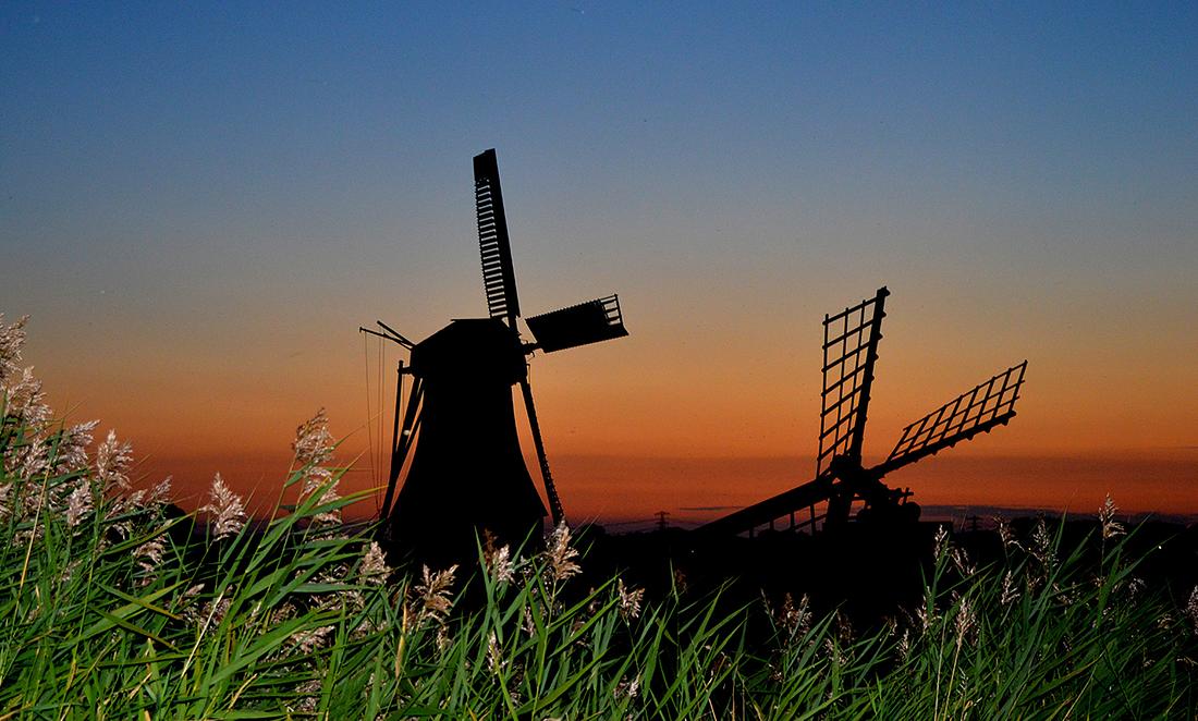 4, Molen 10231 De Dellen (Nieuw-Scheemda), Erlinde Stephanus (12-9-2016). De Dellen met de ernaast gesitueerde paaltjasker. | Database Nederlandse molens